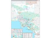 Los Angeles-Long Beach-Anaheim Metro Area Wall Map Premium Style 2022